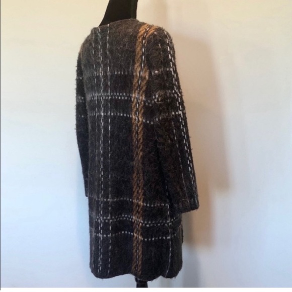 Cleo classic cozy open front long sleeve knit sweater cardigan medium petite - Picture 8 of 12